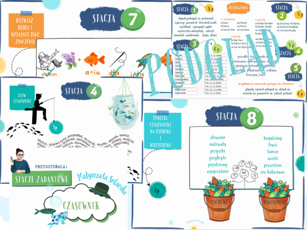 Czasownik- stacje zadaniowe