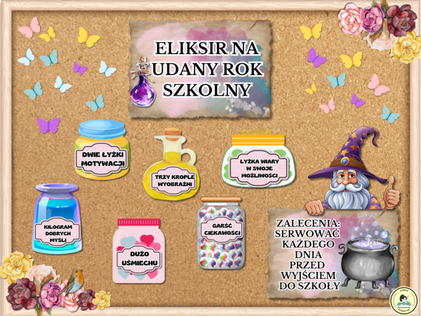 ELIKSIR NA UDANY ROK SZKOLNY - gazetka motywacyjna
