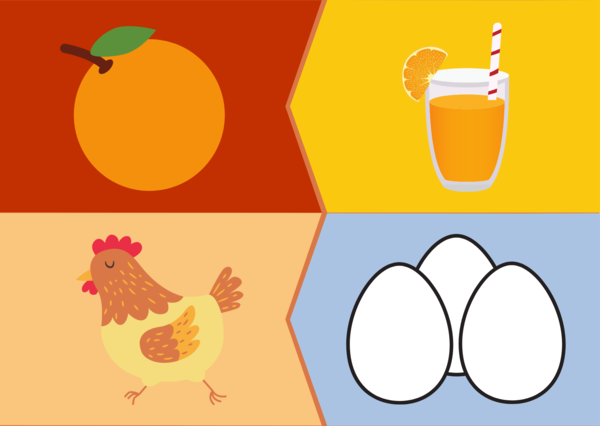 Gra w skojarzenia. Wersja kolorowa.