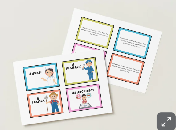 Printable A2-level flashcards Jobs
