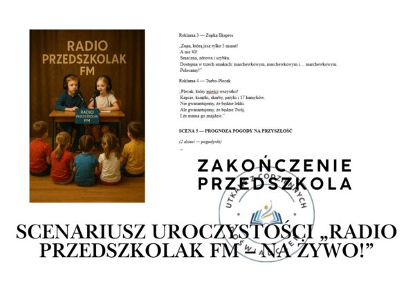 SCENARIUSZ UROCZYSTOŚCI NA ZAKOŃCZENIE PRZEDSZKOLA „RADIO PRZEDSZKOLAK FM – NA ŻYWO".