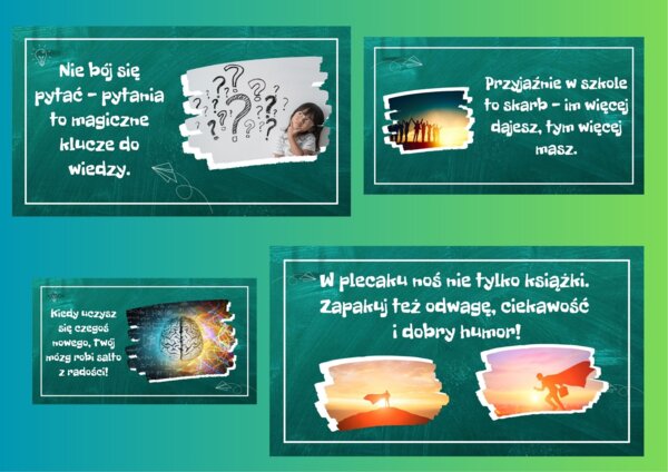 Ten rok będzie wyjątkowy - gazetka z hasłami motywującymi