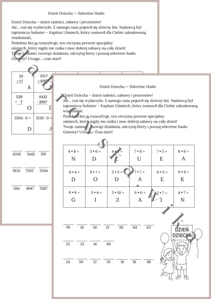 Dzień Dziecka – Sekretne Hasło