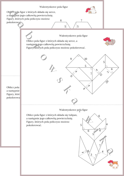 Walentynkowe pola figur