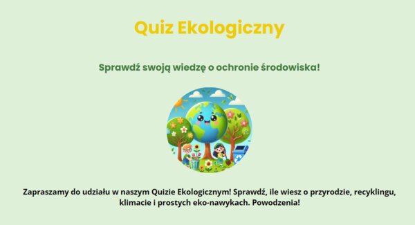 Quiz ekologiczny