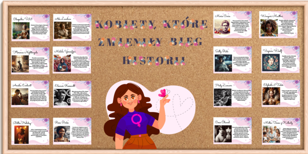 Kobiety, które zmieniły bieg historii - Gazetka na Dzień Kobiet