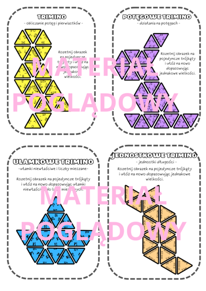 PAKIET TRIMINO - 9 KART PRACY