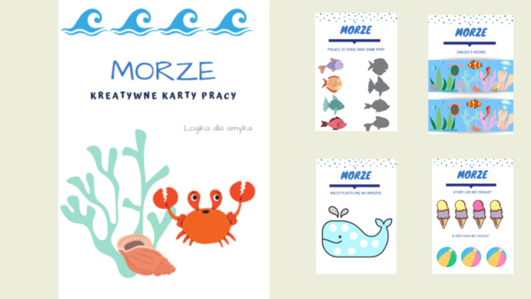 Wakacje - kreatywne karty pracy