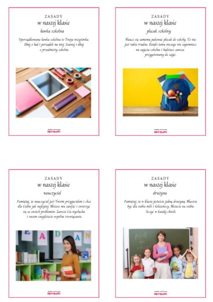ZASADY W NASZEJ KLASIE I SZKOLE