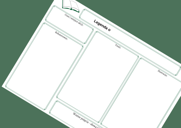 LEGENDY POLSKIE - legenda - karta pracy