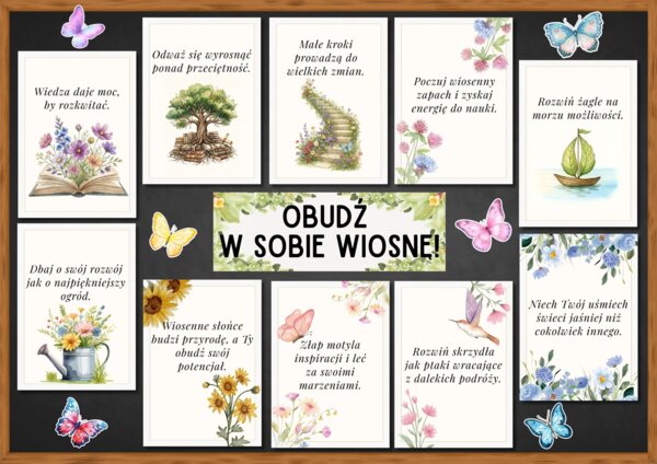 OBUDŹ W SOBIE WIOSNĘ! - gazetka motywacyjna
