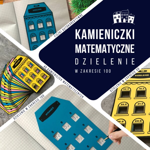 Kamieniczki matematyczne - tabliczka dzielenie w zakresie 100
