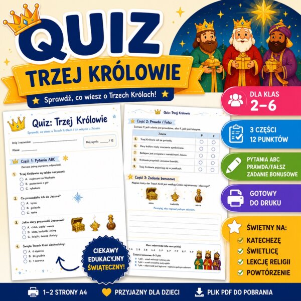 Quiz. Co wiem o Trzech Królach?