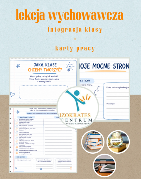 Lekcja wychowawcza w liceum - wrzesień. Integracja i atmosfera w klasie. Konspekt lekcji + karty pracy!