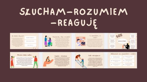 Edukacja Zdrowotna, Godzina wychowawcza- PREZENTACJA- SŁUCHAM- ROZUMIEM-REAGUJĘ – kl 7- 17 SLAJDÓW PDF