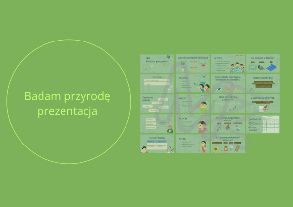 Badam przyrodę - prezentacja na lekcje przyrody w klasie 4