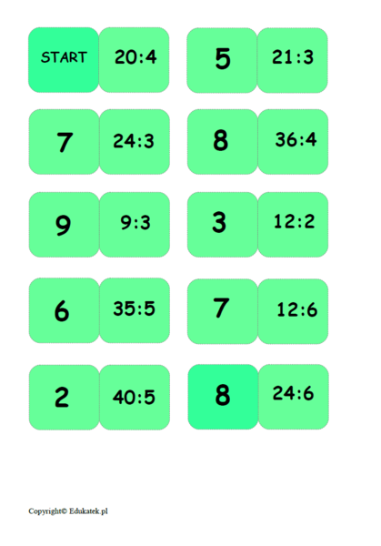 Domino - gry matematyczne