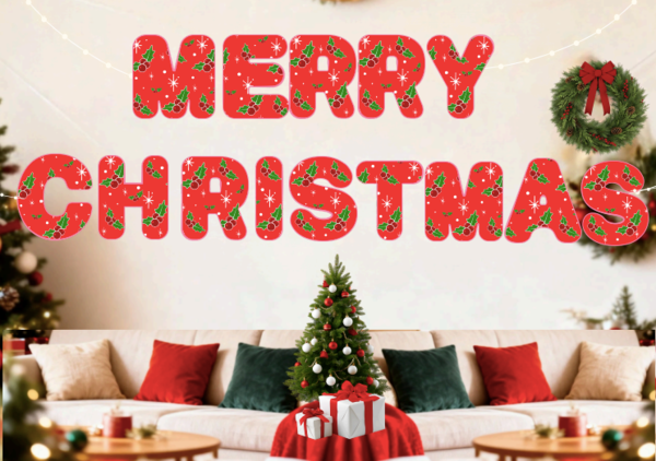 🎄 Świąteczny zestaw dekoracji – Baner „Merry Christmas” | 2 wersje kolorystyczne+ grafiki! 🎄