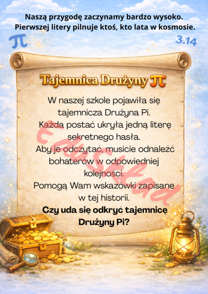 🥧 Tajemnica Drużyny Pi – gra terenowa na Dzień Liczby Pi