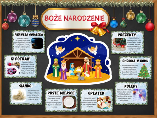 Gazetka BOŻE NARODZENIE - stajenka grafika XXL