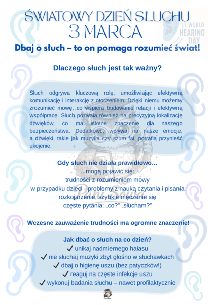 Plakat - Światowy Dzień Słuchu