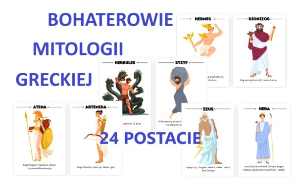 Bohaterowie mitologii greckiej, gazetka