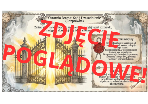 Gra dydaktyczna - podsumowanie lektury "Opowieść wigilijna"