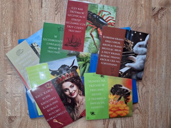 Łamańce językowe - gazetka polonistyczna