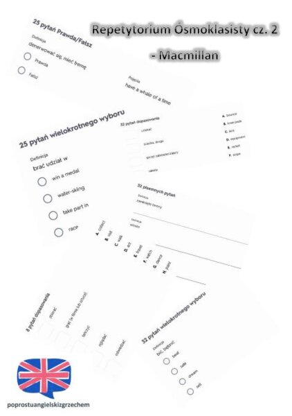 Repetytorium Ósmoklasisty cz. 2 (Macmillan) – Unit 11 (3) – testy