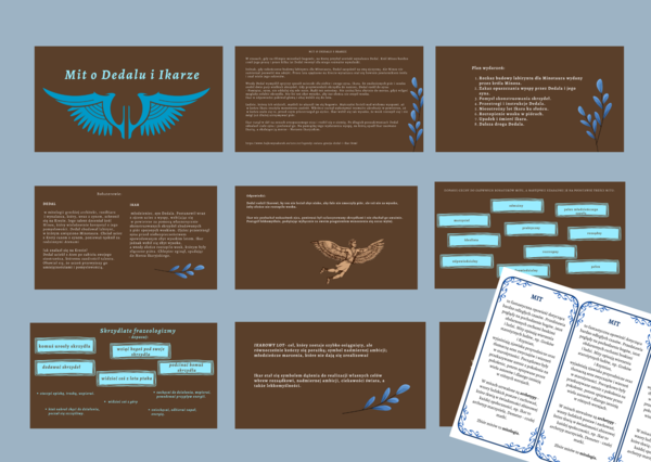 MIT O DEDALU I IKARZE – prezentacja - mity + wklejka