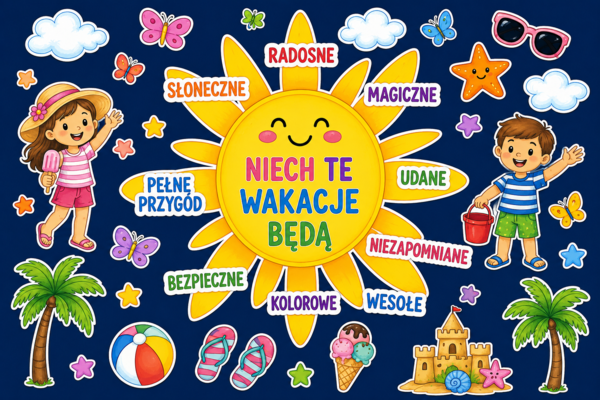 Niech te wakacje będą… – gazetka szkolna na zakończenie roku