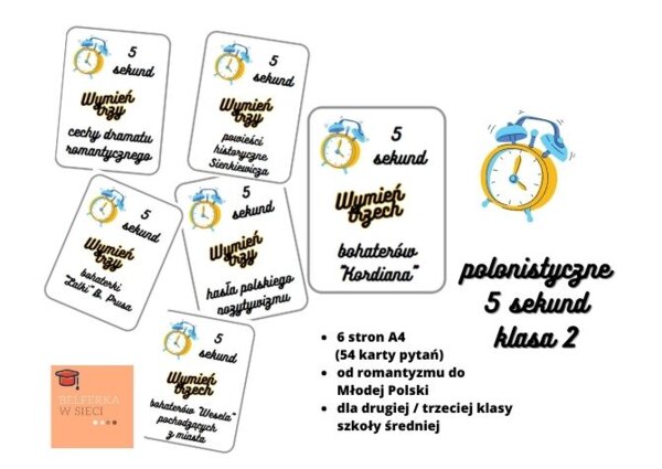 Polonistyczne 5 sekund - klasa 2