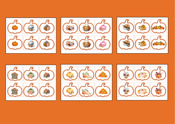 DZIEŃ DYNI – memory – 36 szt. wersja 2