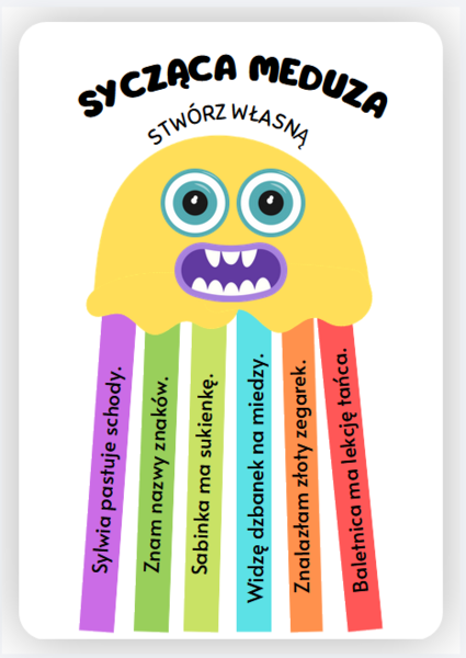 Logopedia - sycząca meduza - utrwalanie w zdaniach głosek syczących