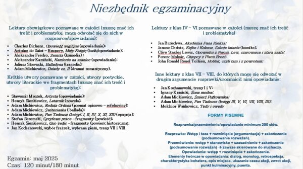 Niezbędnik egzaminacyjny E8 2025