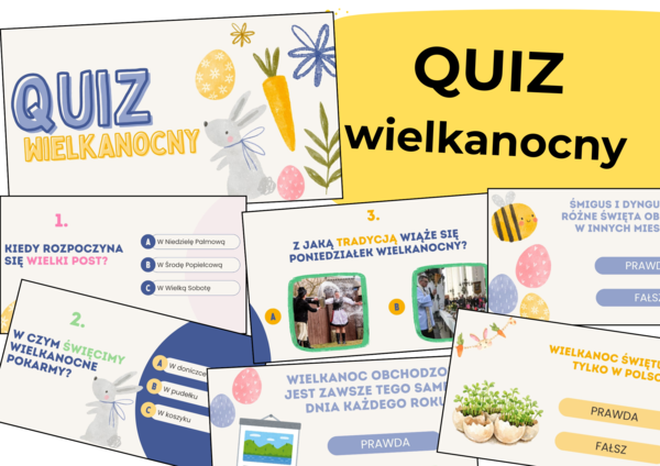 Świąteczny quiz wielkanocny — gotowy materiał dla nauczyciela