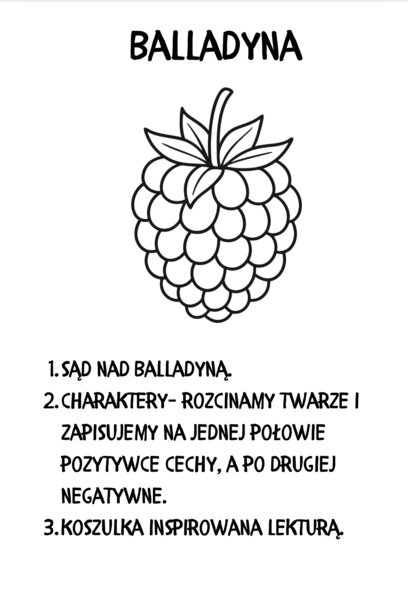 Balladyna zestaw aktywności