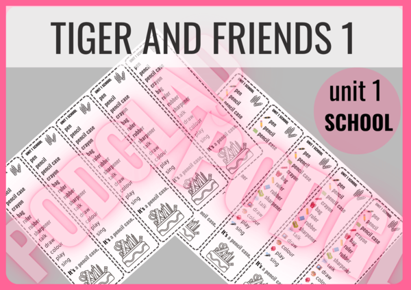 Tiger and Friends 1 unit 1 – zakładki do książki
