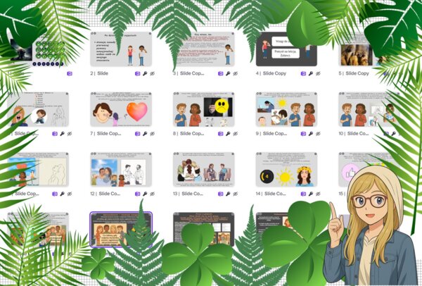 Prezentacja multimedialna w genial.ly „Gdzie i jak szukać pomocy w trudnościach z emocjami?". Edukacja zdrowotna. Klasa 7. Dział „Nasze zdrowie psychiczne".