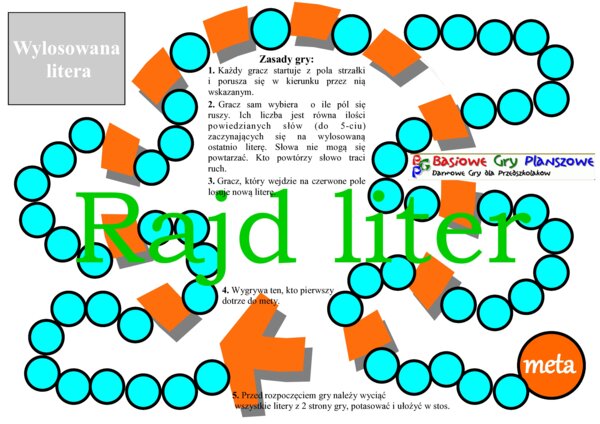 Rajd liter – Gra planszowa