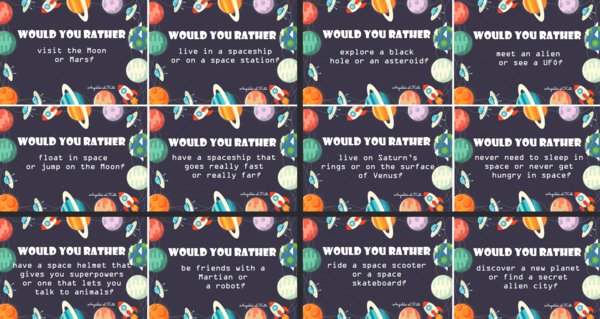 Space (kosmos) Would you rather? /64 kart