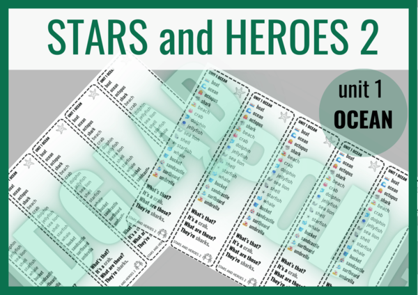 Stars and Heroes 2 unit 1 – zakładki do książki