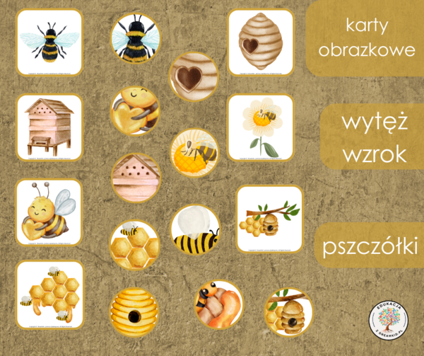 Gra - wytęż wzrok - pszczółki