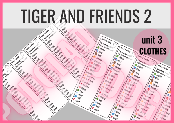 Tiger and Friends 2 unit 3 – zakładki do książki