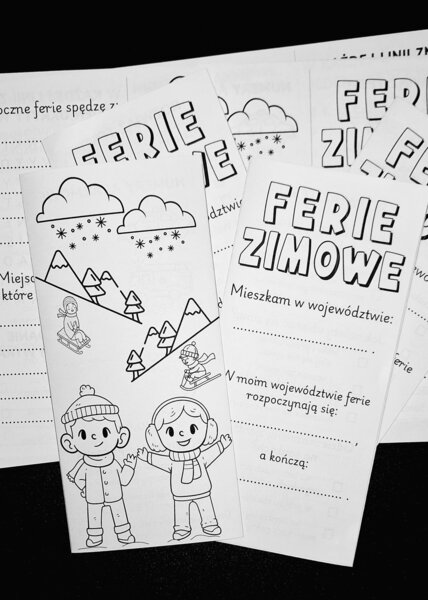 Broszura - bezpieczeństwo podczas ferii zimowych