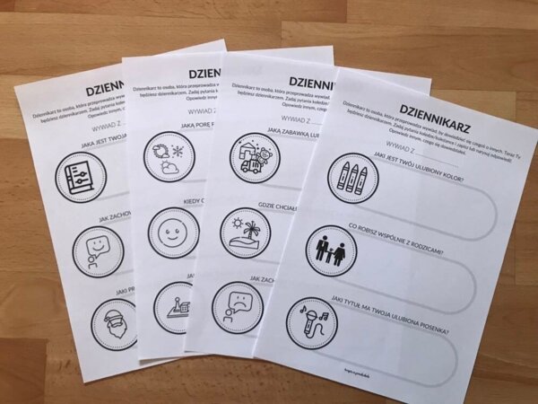 DZIENNIKARZ cz. 2 - karty z pytaniami #TUS #treningumiejętnościspołecznych