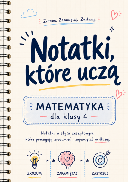 Notatki, które uczą – matematyka klasa 4