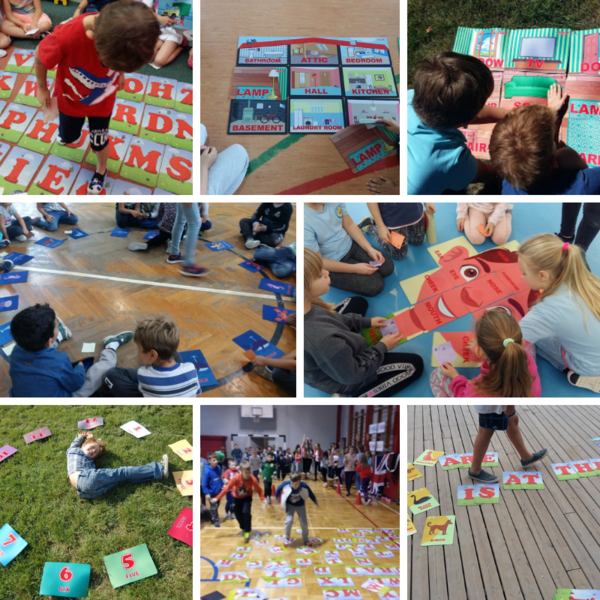 Zabawy ruchowe z flashcards