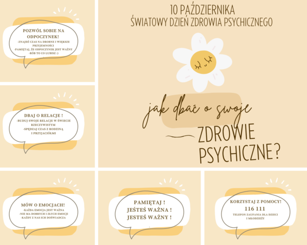 Gazetka 'Jak dbać o zdrowie psychiczne?"
