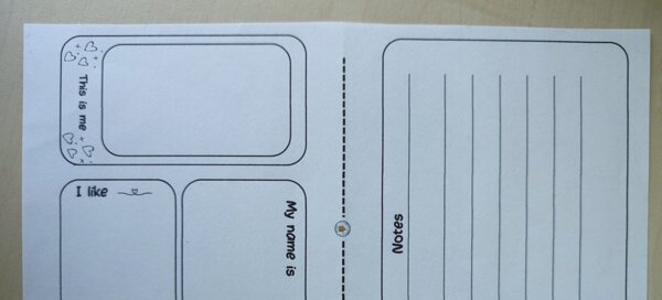 Name tag - język angielski - początek roku szkolnego